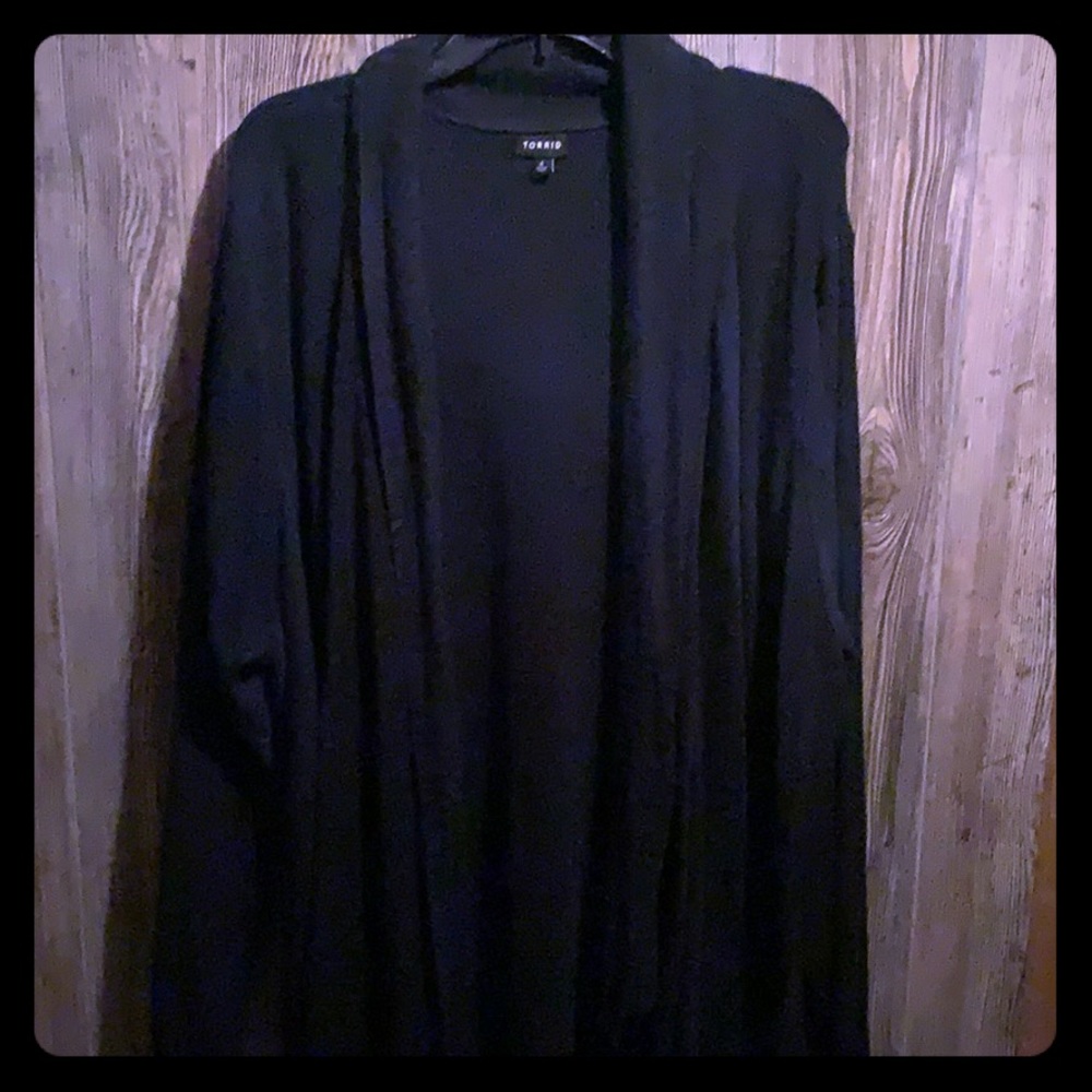 Torrid green ombré open sweater